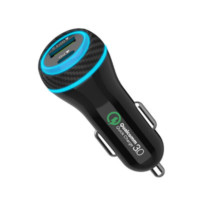 PD QC 3,0 51W USB Γ USB ένας προσαρμοστής φορτιστών αυτοκινήτων για το κινητό τηλέφωνο